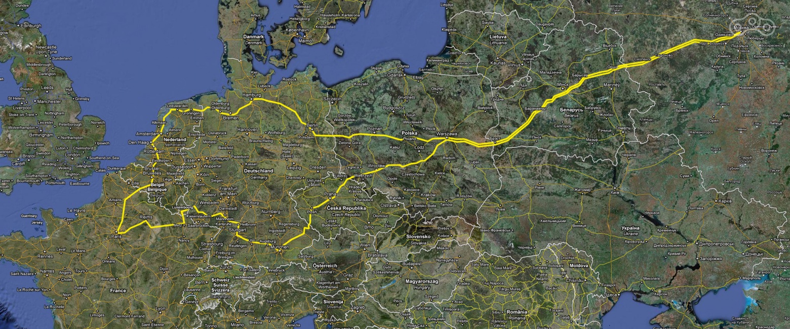 Предполагаемый маршрут поездки