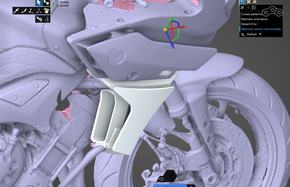 2-3 дня мучений и твоерческих потуг родили боковую накладку с крышкой , прикрывающей винты крепления и вентеляционные Дырки