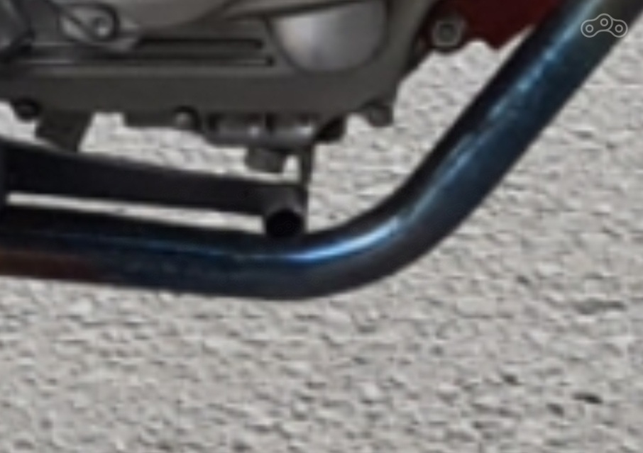 Выхлоп синий