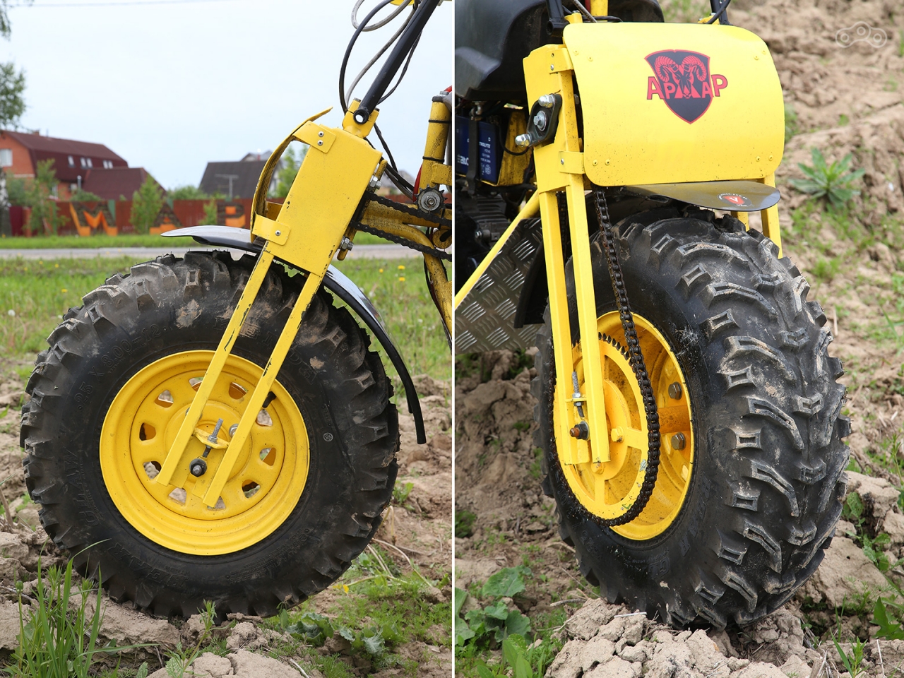 Отсутствие подвесок – жирный минус для езды по твердым поверхностям