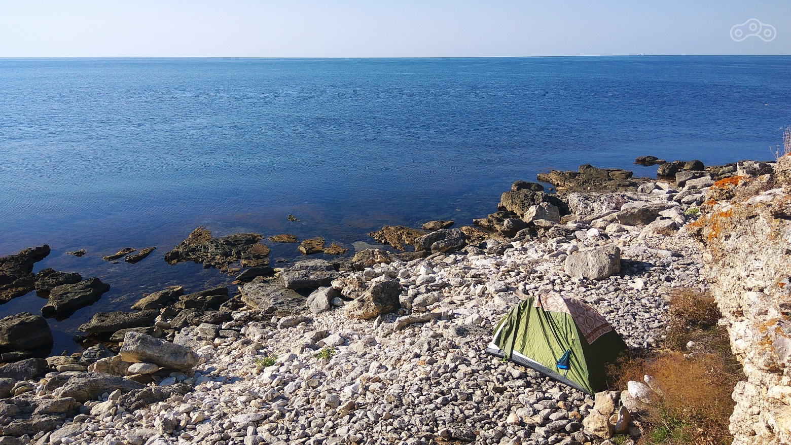 Наш лагерь. Мыс Тарханкут, Крым