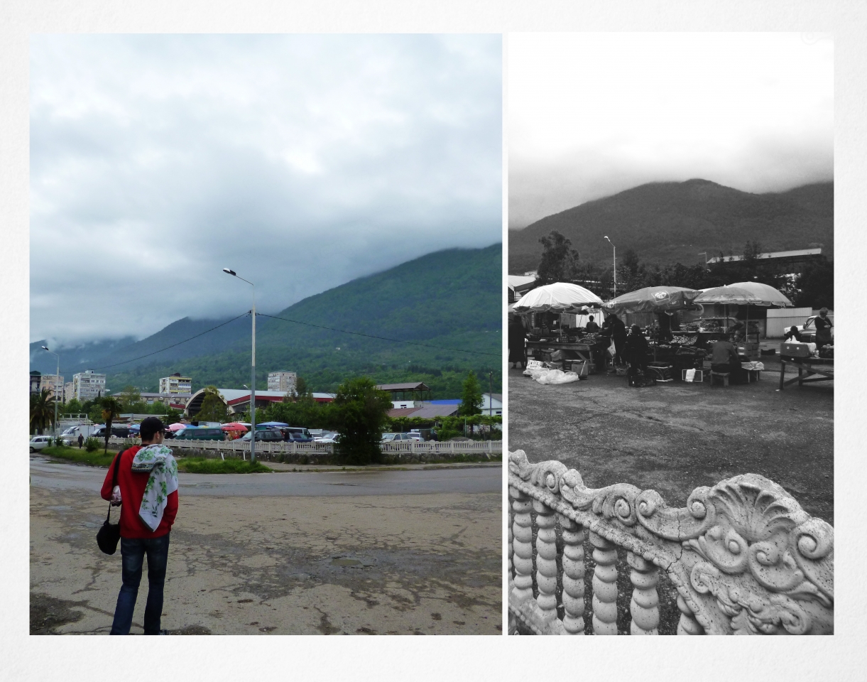 Зашли на местный рынок