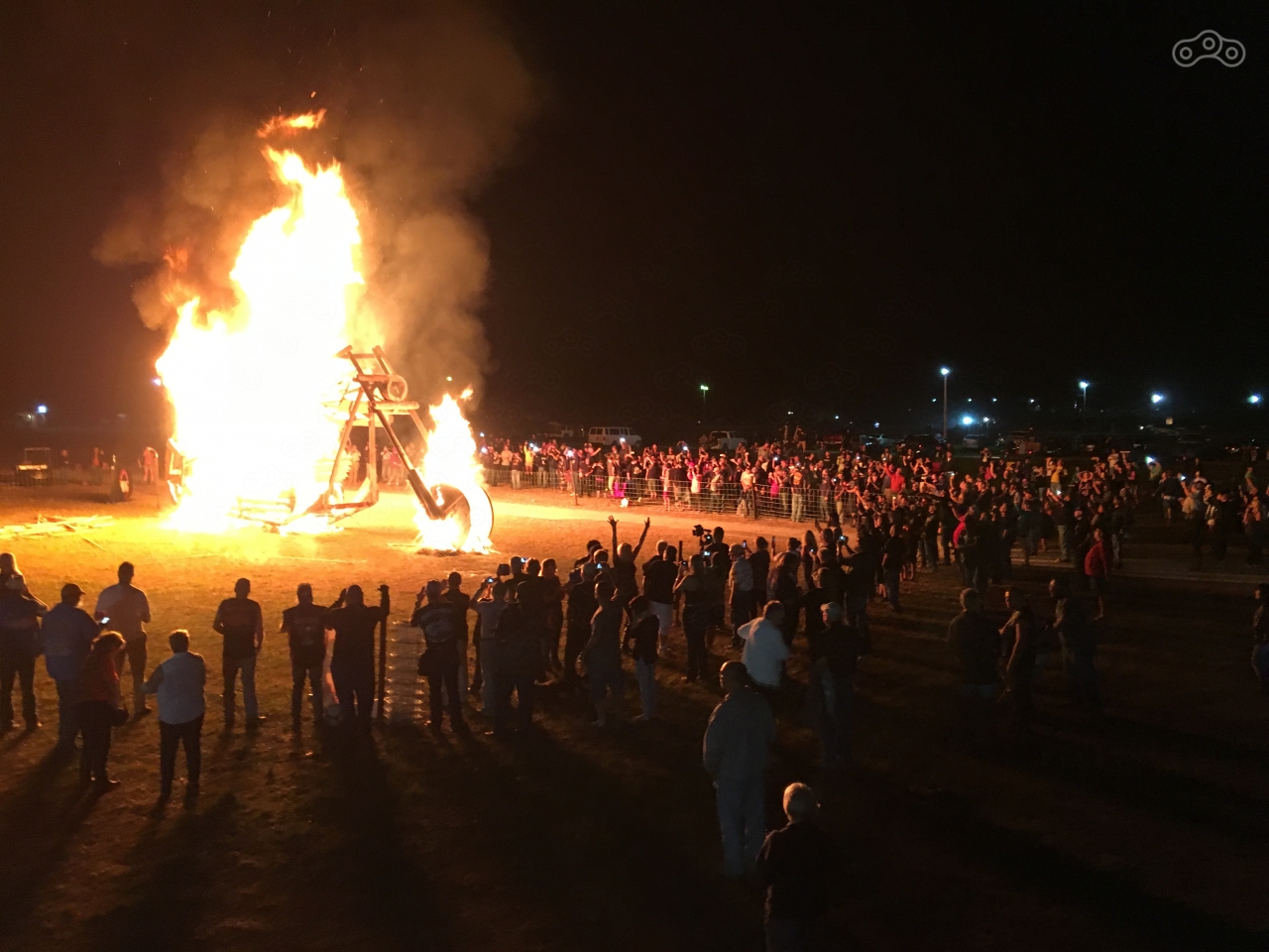 Сожжение «чучела» мотоцикла на Daytona Bike Week 2016