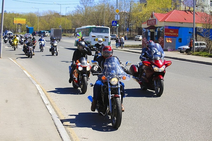 Фотографии с открытия мотосезона на Камчатке: