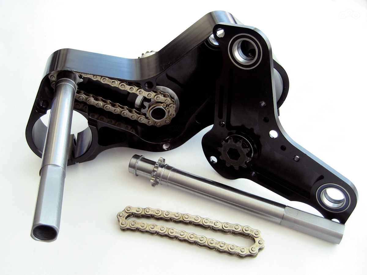 Сложно представить себе механизм реализации цепного привода в траверсе, но, тем не менее, он существует!