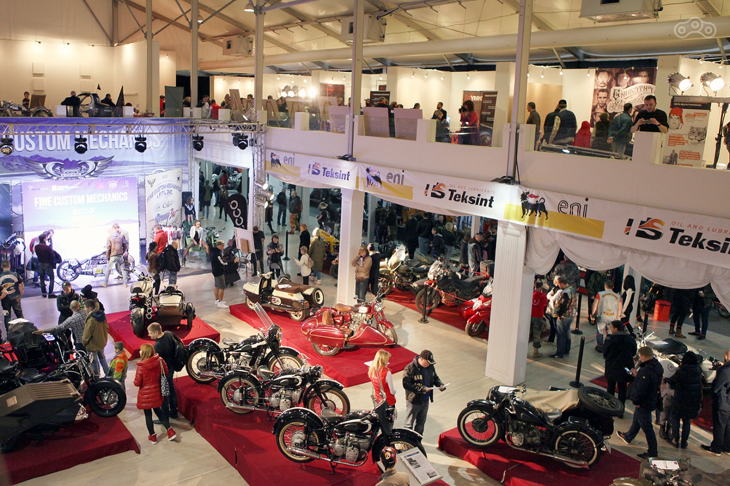 Основным направлением кастом-шоу на Мотозиме-2017 стали мотоциклы с боковым прицепом