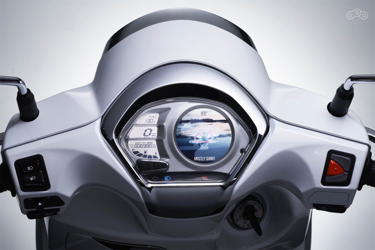 Система Noodoe, установленная на скутере Kymco Like 125