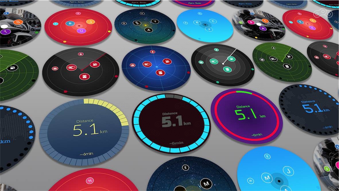 Заводские варианты оформления приборной панели